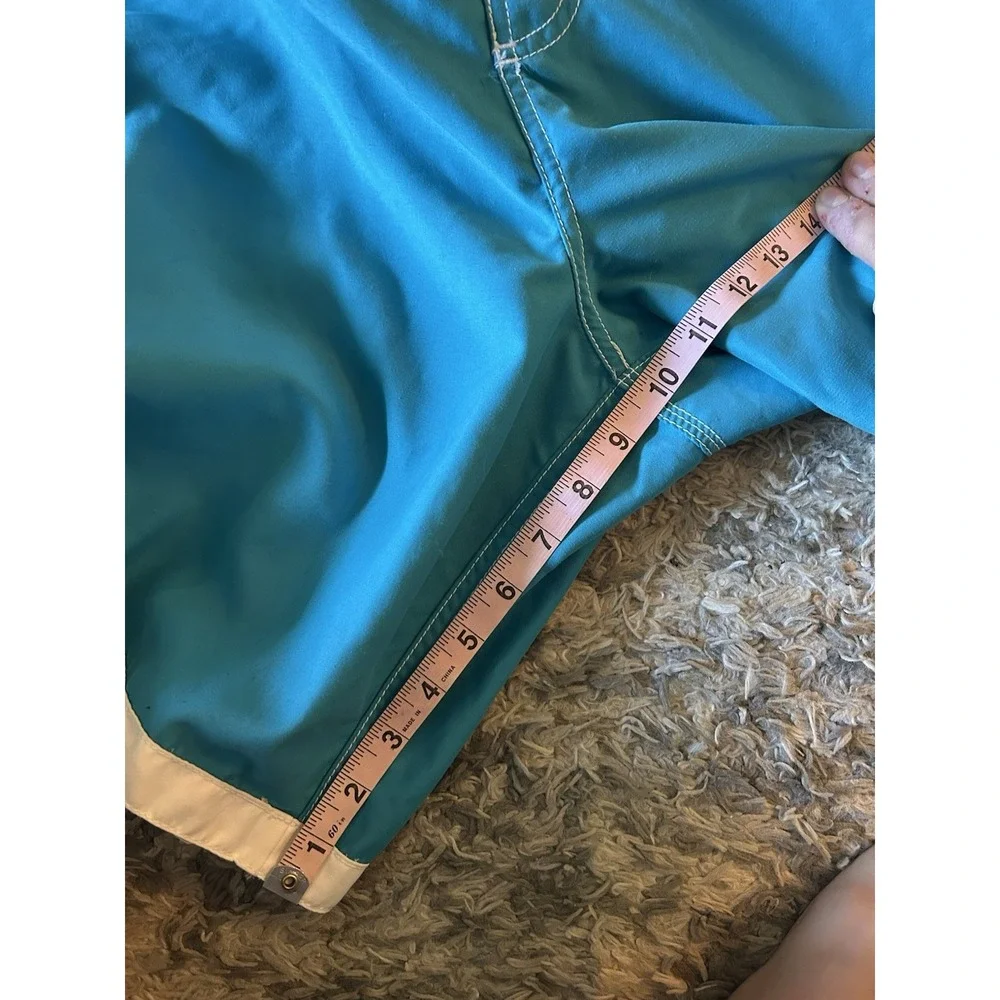 Vintage Y2K Joe Boxer Mens XL Swim Trunks Board Shorts Teal Cargo NWT Sears